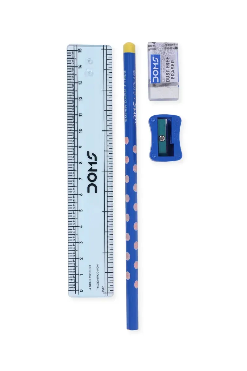 Doms Groove Plus Pencil Kit - Pack of 4