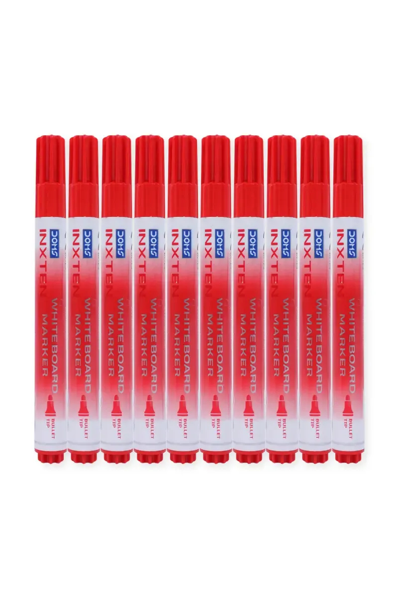 DOMS INXTEN Whiteboard Marker (Red)