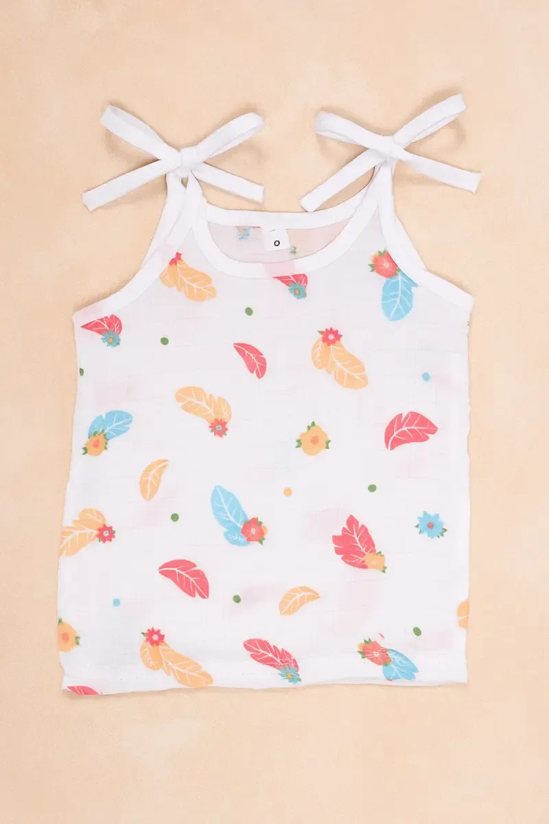 Cotton Knot Jhabla for Babies - White