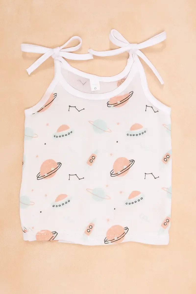 Cotton  Knot Jhabla for Babies - White