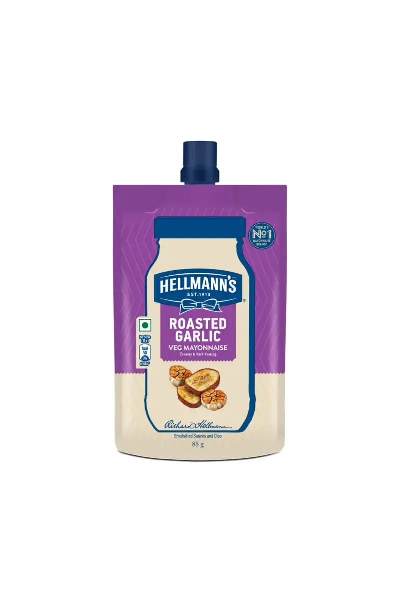 Hellmann's Roasted Garlic Veg Mayonnaise - 85g