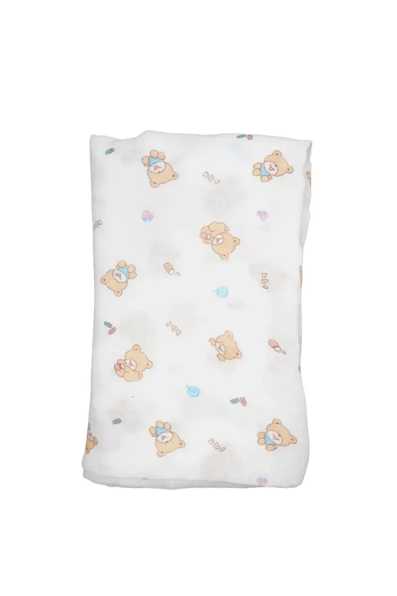 Cotton Towel for Babies - White