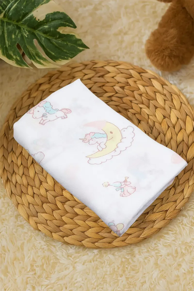 Cotton Towel for Babies - White