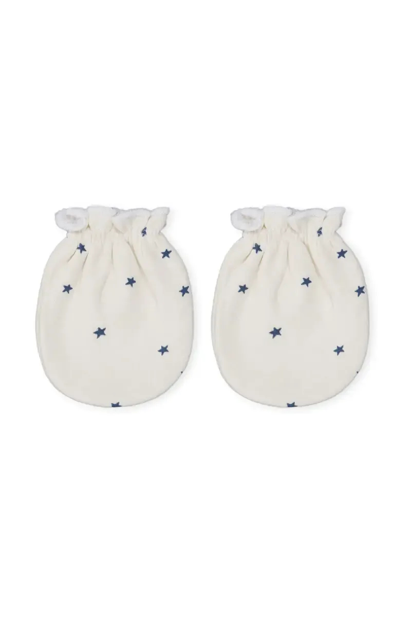 Cotton Mittens for Babies - White