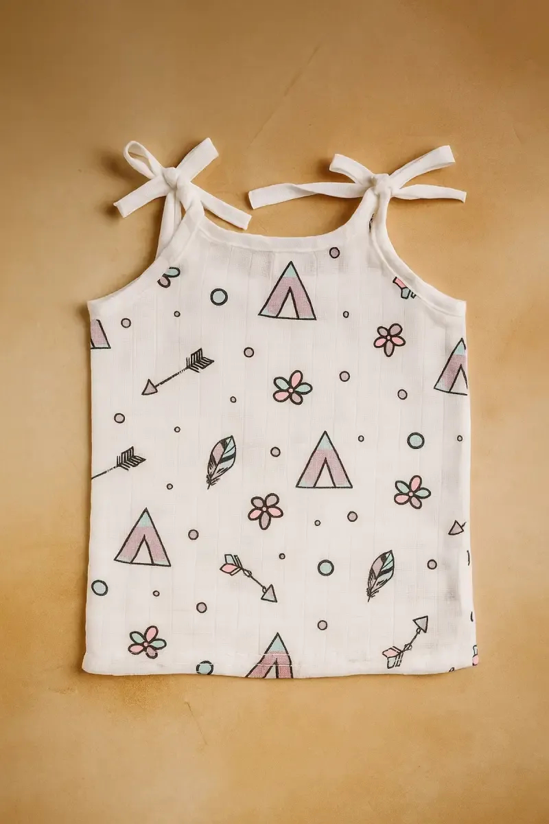 Cotton Jhabla for Babies - White