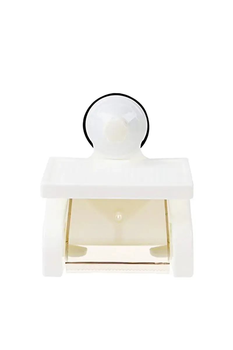 Plastic Toilet/Tissue Paper Roll Holder with Shelf Rack - 17 L x 11 W cm
