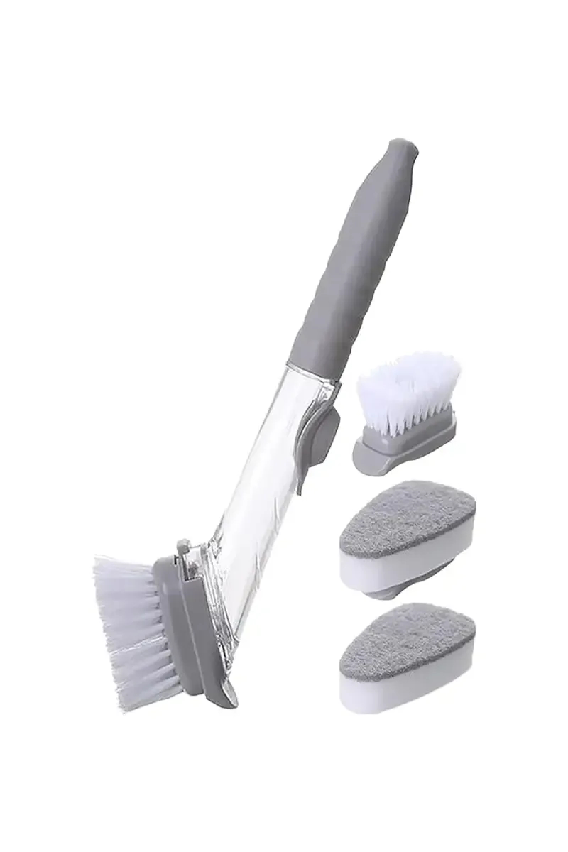 Plastic Cleaning Brush with Sponge - 25 L x 4 W cm