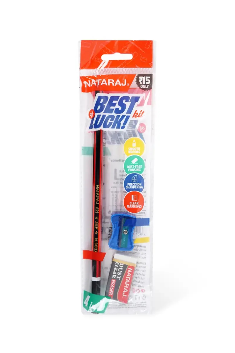 Nataraj Best of Luck Kit - Pack of 4