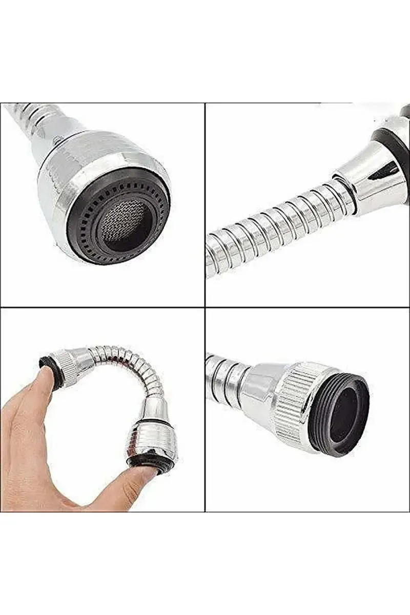 Stainless Steel Flexible Faucet Sprayer - 13 Cm