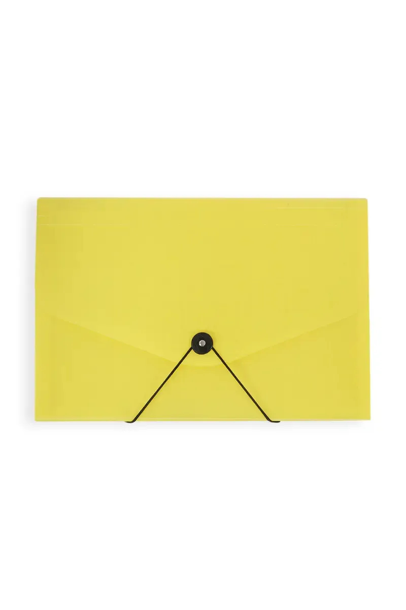 Expandable Folder (FC Size & Snap Closure) - Yellow