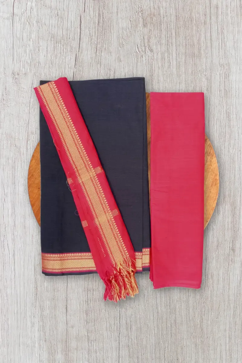 Polycotton Mangalagiri Unstitched Churidar Material for Women