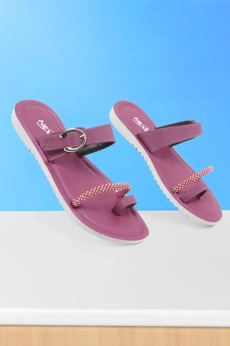 Stylish Slip-On with Buckle Sandals for Women