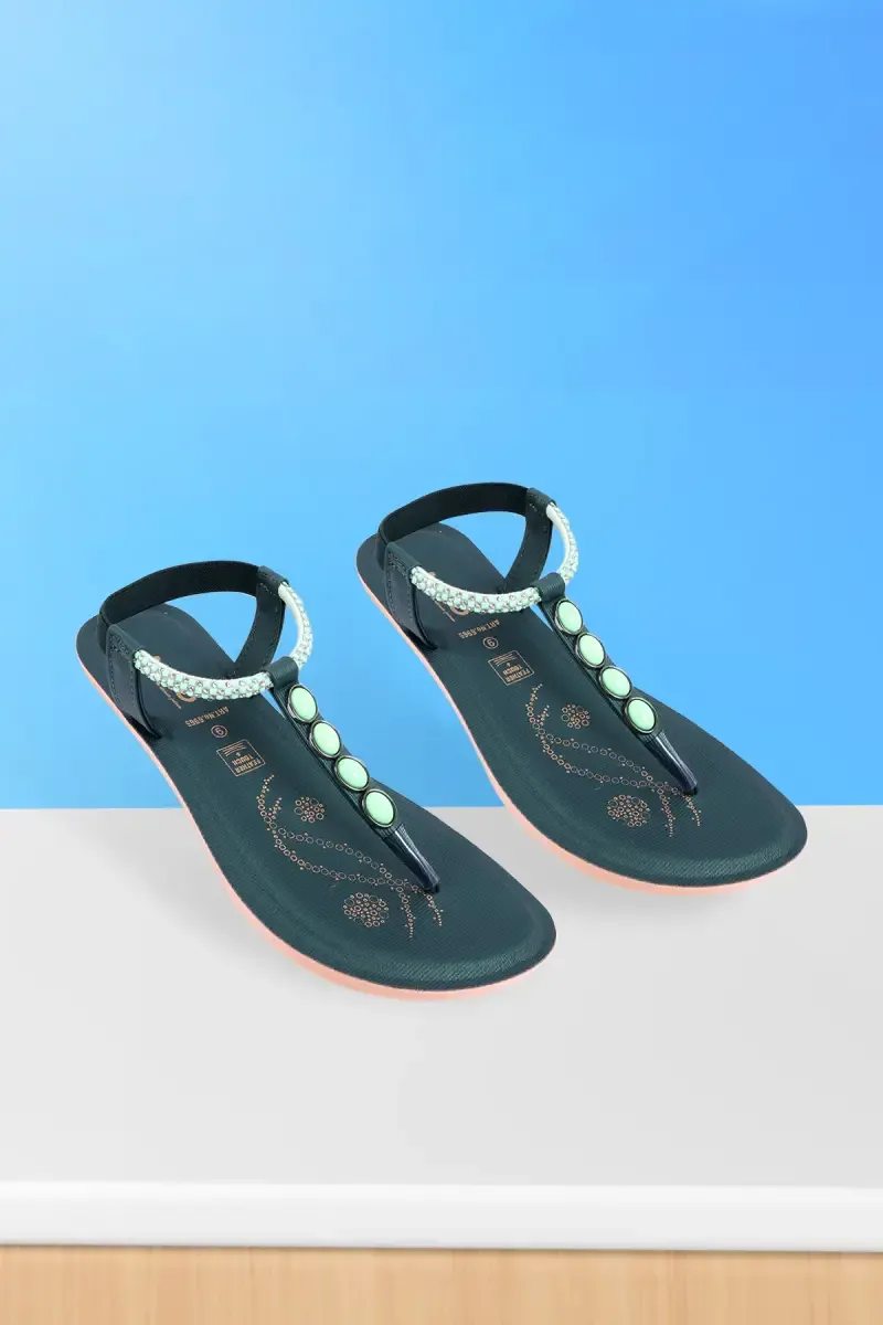 Women's Fashion Sandals with Beaded Strap