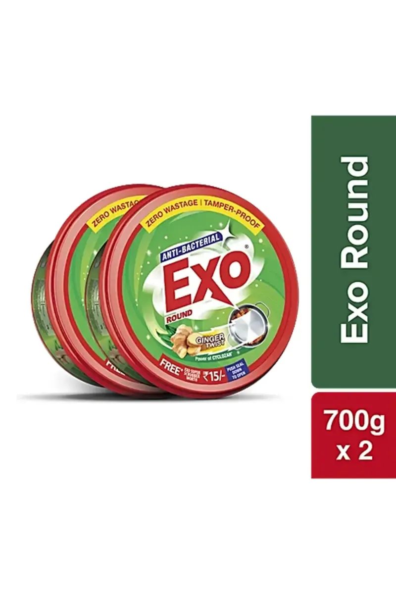 Exo Anti-Bacterial Ginger Twist Dishwash Bar Round - 2 * 700g