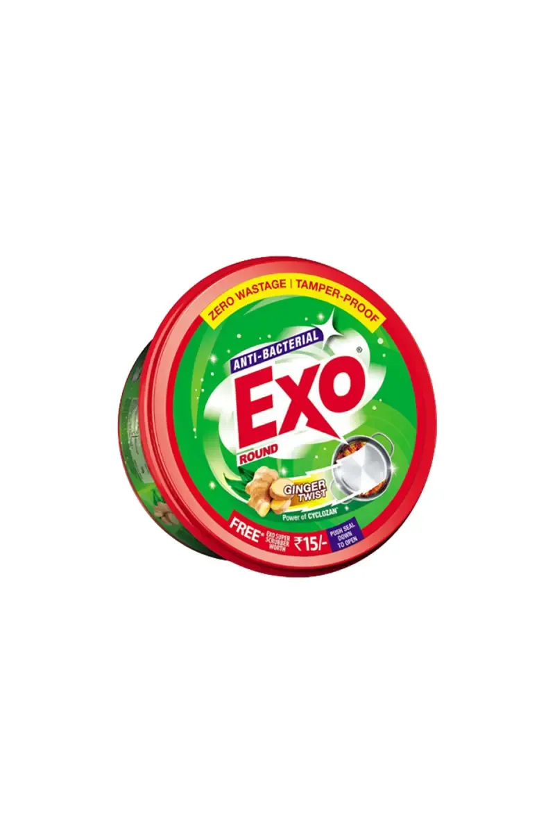 Exo Anti-Bacterial Ginger Twist Dishwash Bar Round - 500g