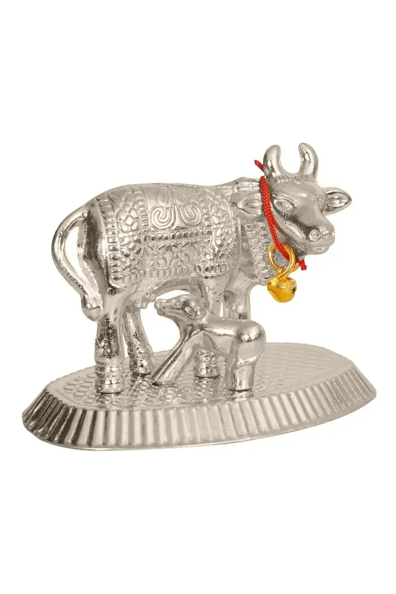Brass Cow & Calf Idol - 5cm
