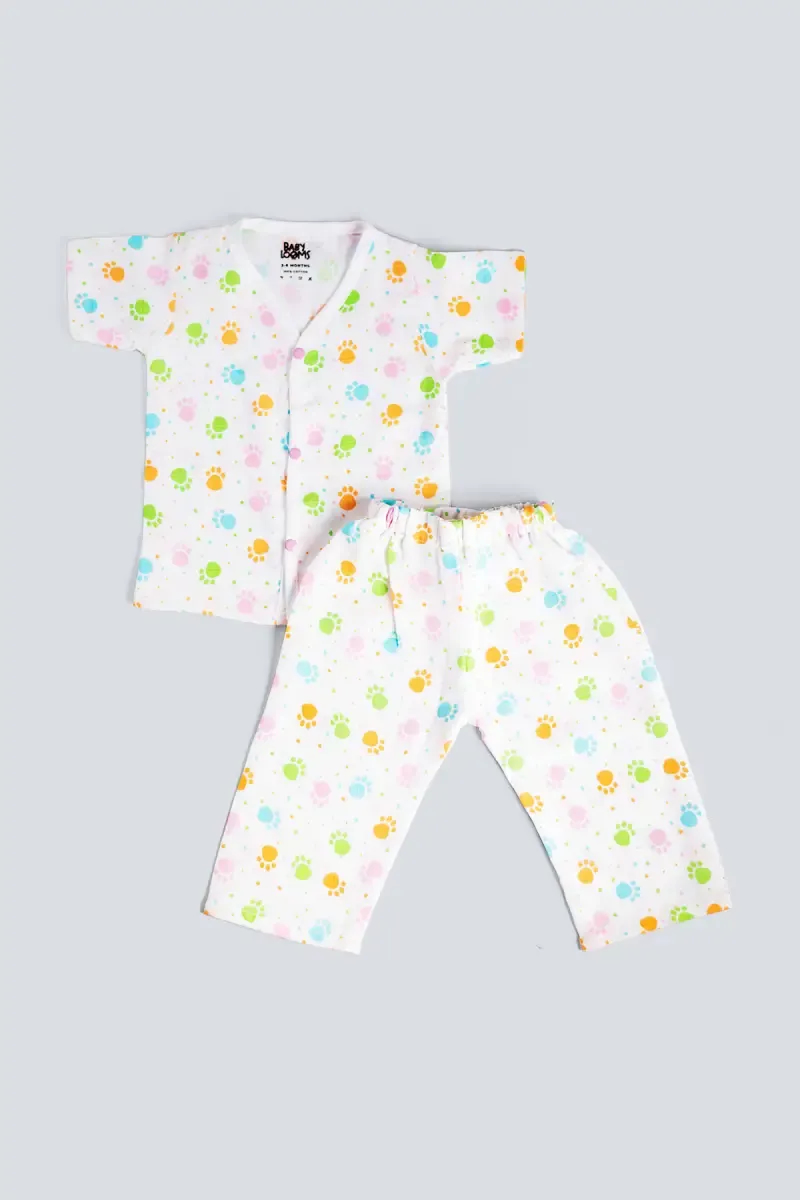 Muslin Clothing Set for Baby Girl - Multicolor