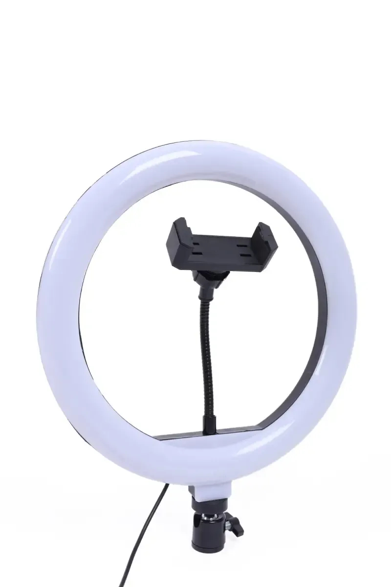 HX-260 10" Ring Fill Light With 3 Colour Modes, 10 Brightness Levels, Mobile Compatible, Suitable for Vlogging, YouTube Videos, Photoshoots and Reels Making (White)