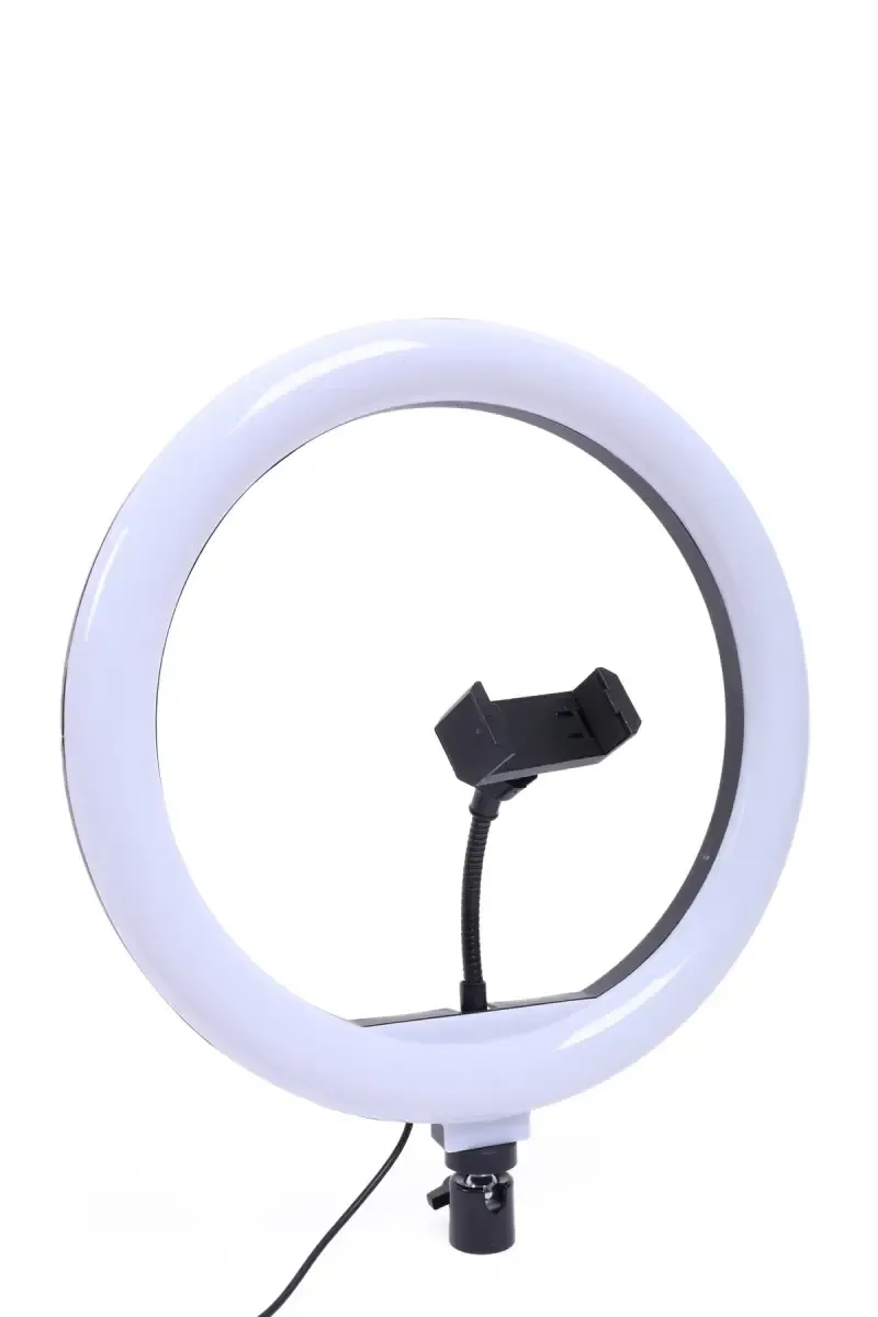 HX-260 12" Ring Fill Light With 3 Colour Modes, 10 Brightness Levels, Mobile Compatible, Suitable for Vlogging, YouTube Videos, Photoshoots and Reels Making (White)