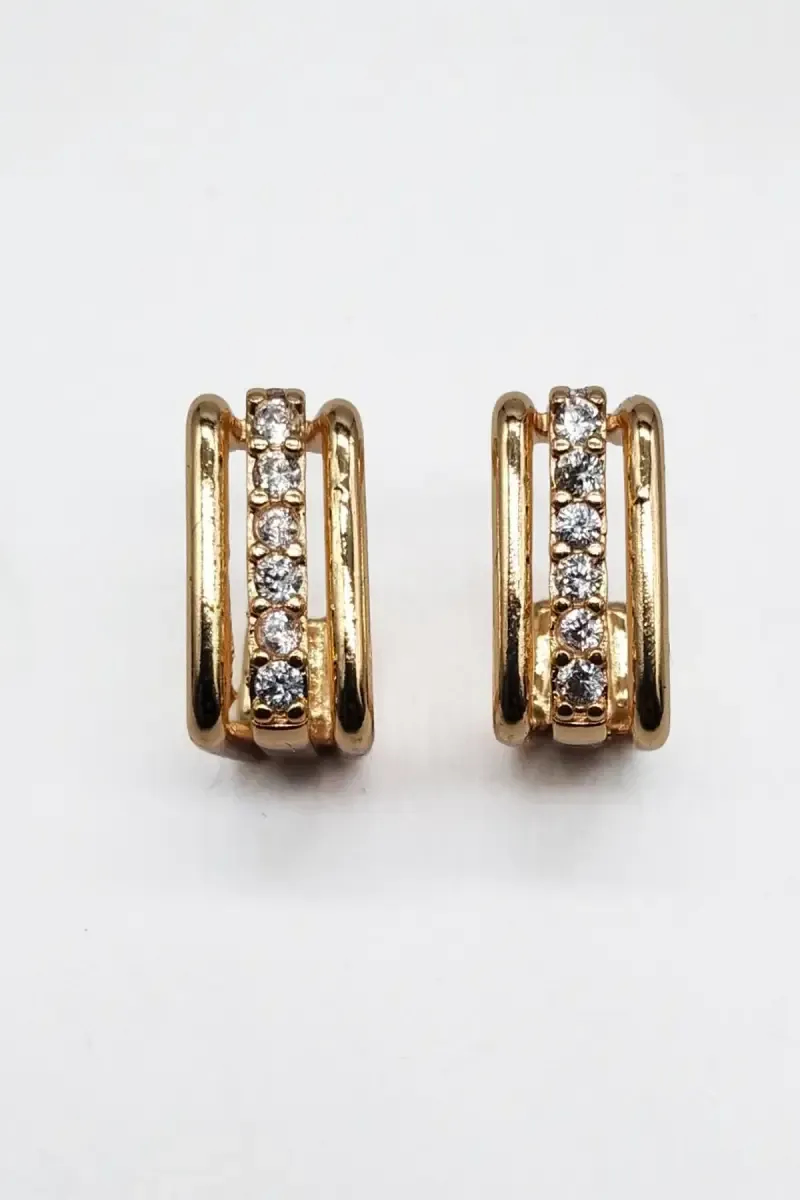 Gold Plated Stud Earrings for Women