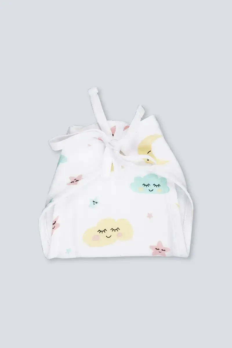 Cotton Muslin Nappie for Babies - White