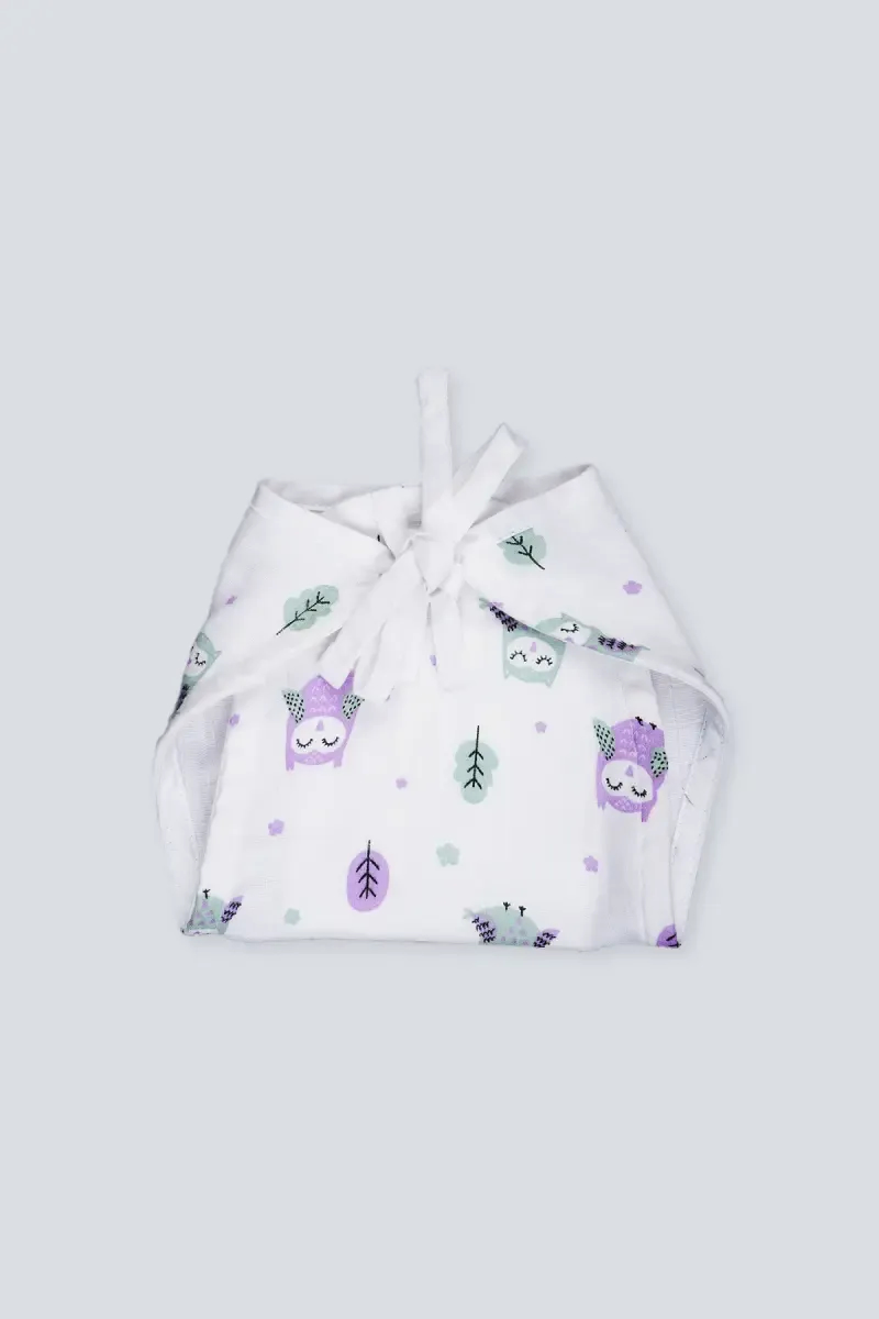 Cotton Muslin Nappie for Babies - White