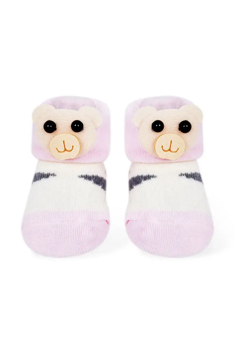 Cotton Socks/Booties for Babies - Multicolor