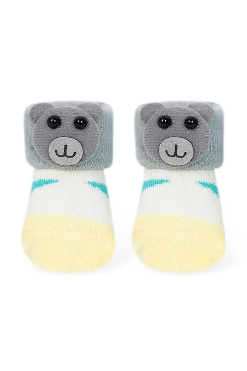 Cotton Socks/Booties for Babies - Multicolor