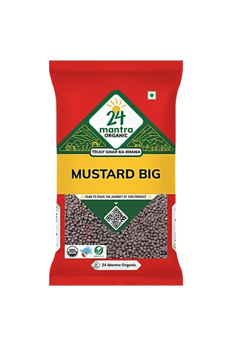 24 Mantra Organic Big Mustard / Kadugu - 100g