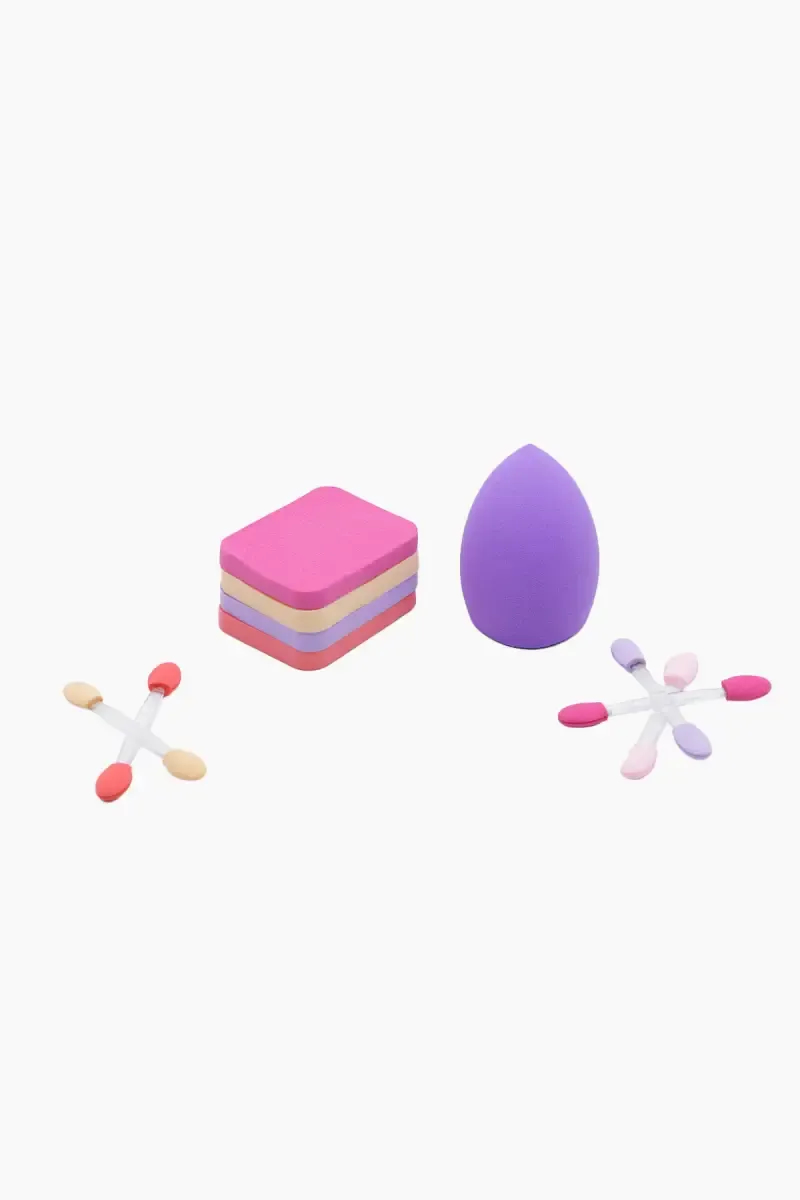 Make Up Sponges and Applicator Set, 10 Pcs  - Pack of 1