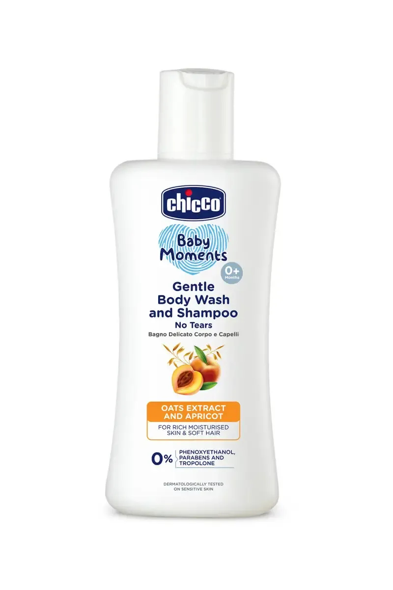 Chicco Baby Moments Gentle Body Wash & Shampoo Pack of 1 - 100 ml