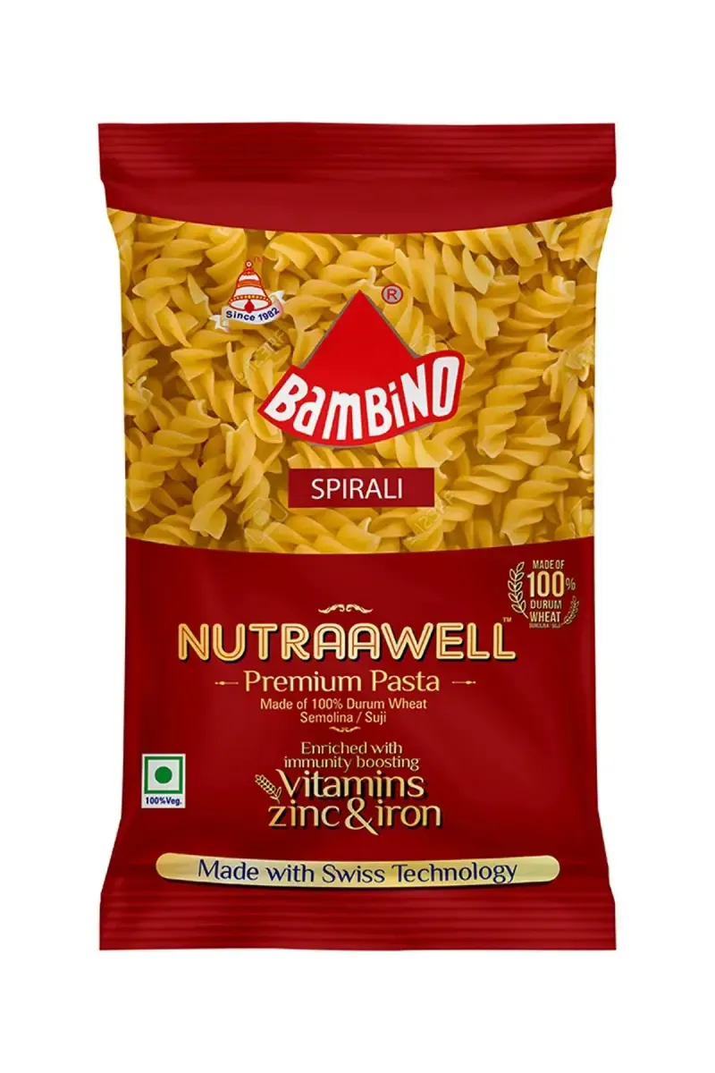 Bambino Nutraawell Premium Pasta (Spirali) - 500g