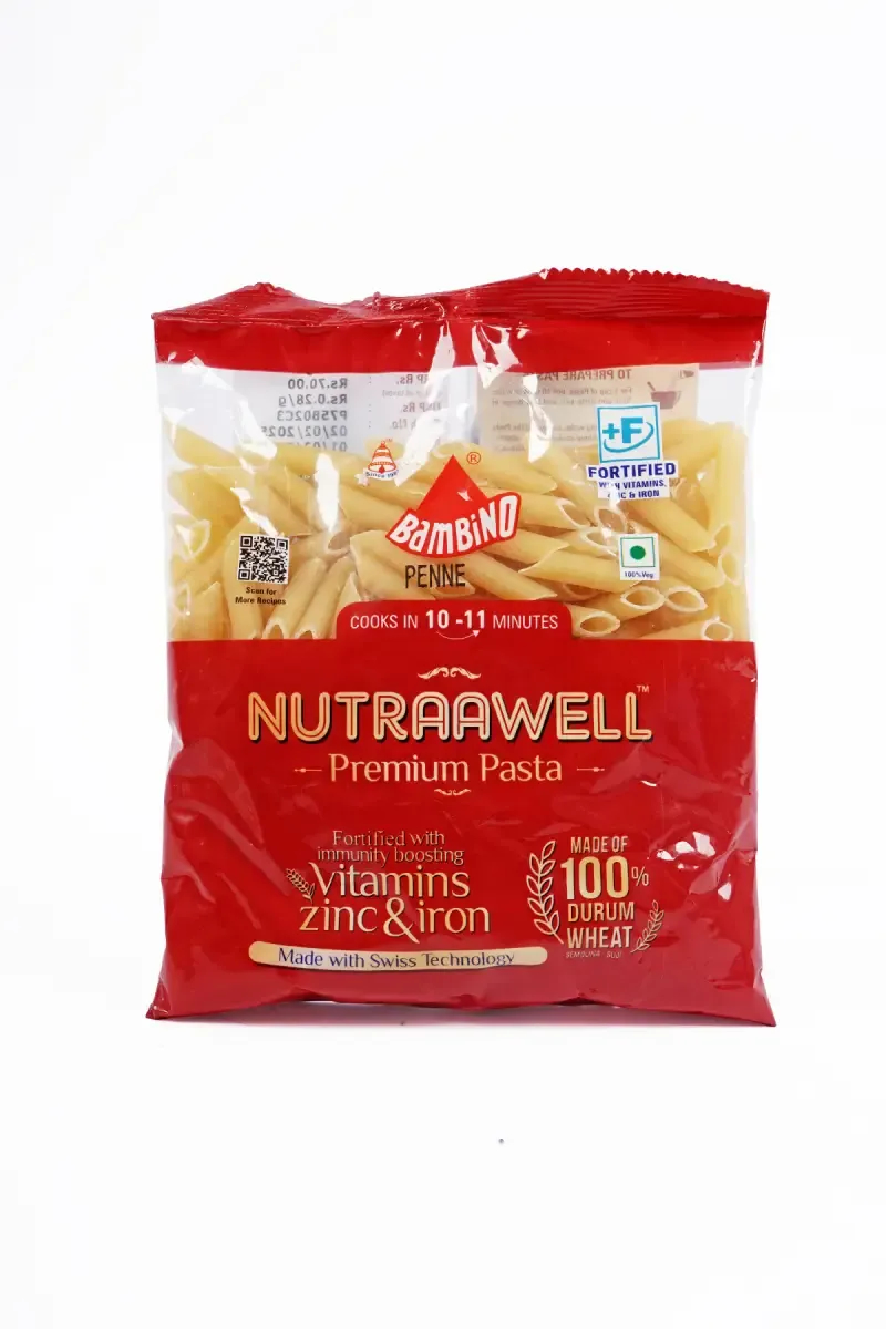 Bambino Nutraawell Premium Pasta Macaroni Penne - 500g