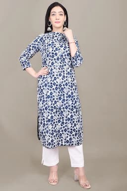 Cotton Print Kurta for Women 000631L40IND