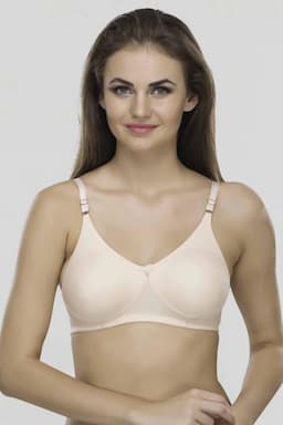 Cotton Blend Non Padded T-Shirt Bra for Women 001979PEA30B