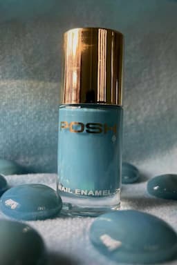 Posh Long-lasting Shine High Gloss Nail Polish - 9ml (Baby Blue)  002408BABBLU9ML