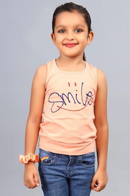 Cotton Blend Printed T-shirt for Girl (3 - 12 Yrs) 00249034YRSPEA