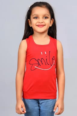 Cotton Blend Printed T-shirt for Girl (3 - 12 Yrs) 002490910YRSCHIRED