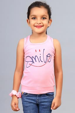Cotton Blend Printed T-shirt for Girl (3 - 12 Yrs) 002490910YRSPIN