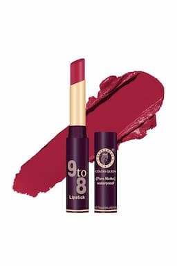 COLORS QUEEN 9 to 8 Matte Finish Lipstick - 4 gm (Glam Red) 003190GLARED4GM