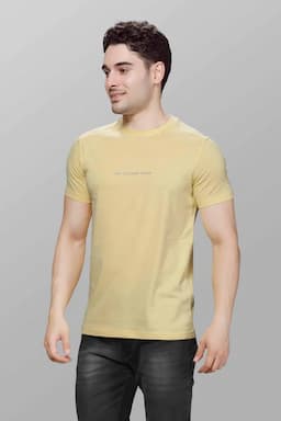 Men's Cotton Slim Fit T-shirt 003606LMAIYEL