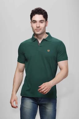 Cotton Polo T-shirt for Men 003608LDARGRE