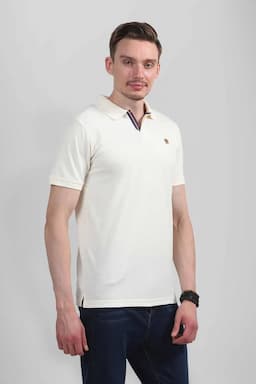 Cotton Polo T-shirt for Men 003608LOFFWHI