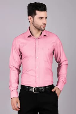 Men's Slim Fit Formal Shirt 003611REDXXL