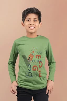 Cotton Printed T-shirt for Boy 00385678YRSGRE