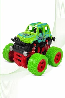 4WD Mini Monster Truck Toy With 360 Degree Friction Power- Design May Vary 004084GRE