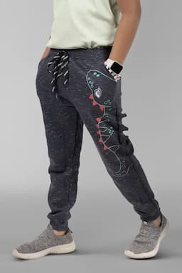 Cotton Printed Joggers for Boy 004099CHA910YRS