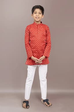 Boy's Kurta with Pyjama Set (2-Pcs Set) 004516MAR910YRS