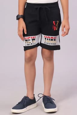 Cotton Printed Shorts for Boy 004978BLA1516YRS