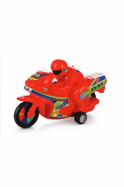 Kawasaki Pull-Back Bike Toy - Yellow 005006RED